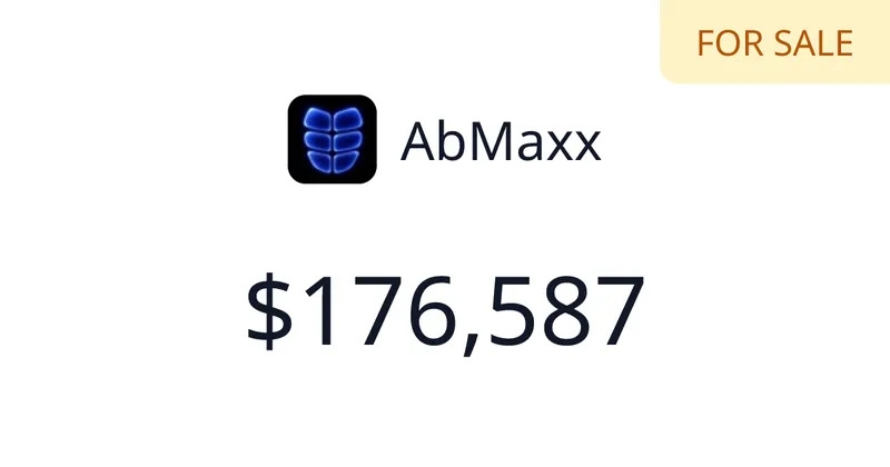 Source image for Build an AI fitness app that plans workouts from a photo: AbMaxx, $20.1K MRR