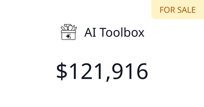 Source image for AI Toolbox: a profitable AI tools site grown on search, $1,314 MRR