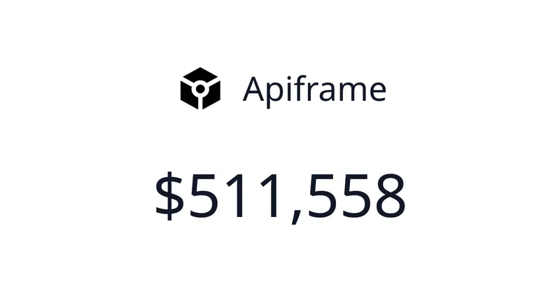 Source image for Sell one API for many AI models: Apiframe, $35.1K MRR