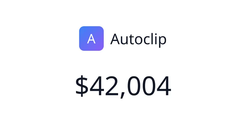 Source image for Autoclip, a content creation app selling on Whop, $11.4K MRR