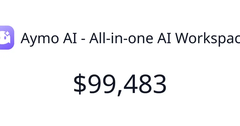 Source image for Aymo AI: 65+ AI models in one private team workspace, $6,478 MRR