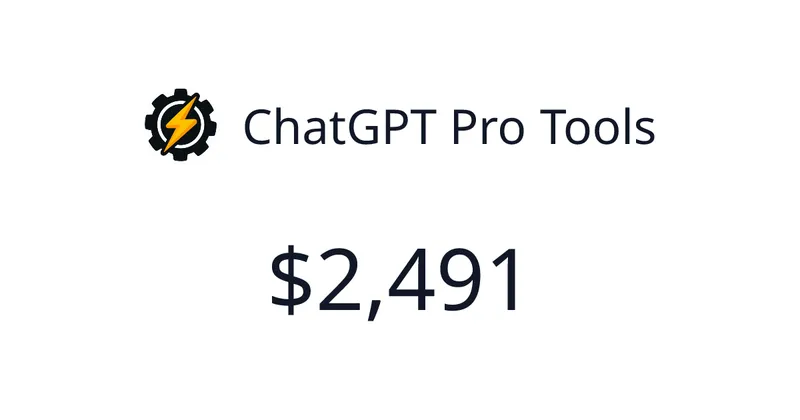Source image for ChatGPT Pro Tools: a browser extension that organizes your ChatGPT chats, $1,284/mo