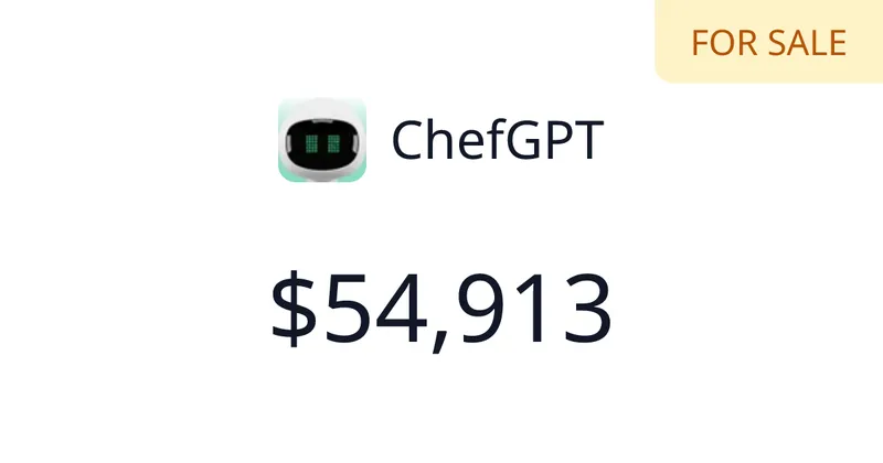 Source image for ChefGPT: an AI app for calories, recipes and meal plans, $2,018 MRR