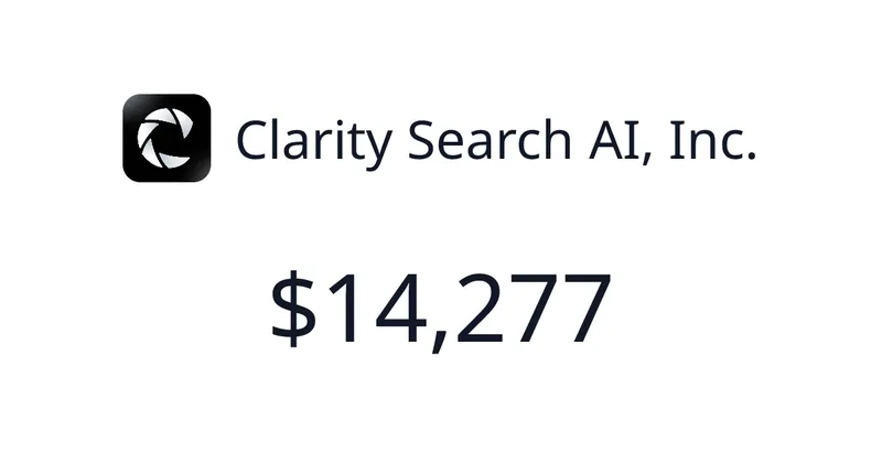 Source image for Clarity Search AI: an agent that gets your brand recommended in AI search, $2,446 MRR