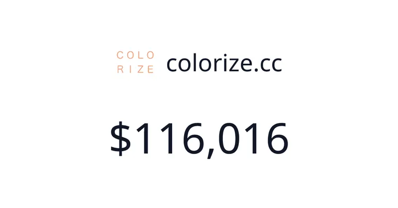 Source image for Colorize and restore old photos with AI: colorize.cc, $3,961/mo