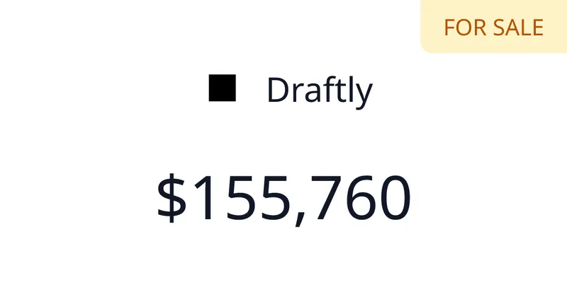 Source image for Build an immersive website from one prompt: Draftly, $12.5K MRR
