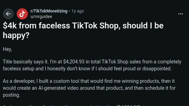 Post short AI product videos for TikTok Shop products