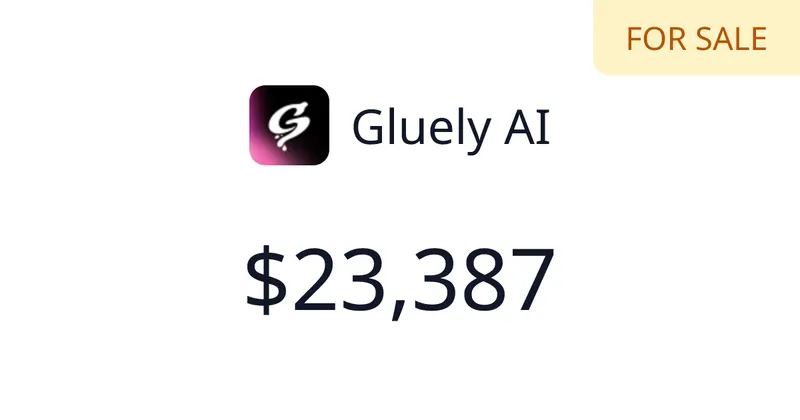 Source image for Gluely AI makes photos and videos for trending TikTok formats, $1,452 MRR