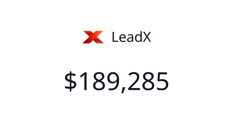Source image for Find and enrich target accounts with AI: LeadX, $31.2K MRR