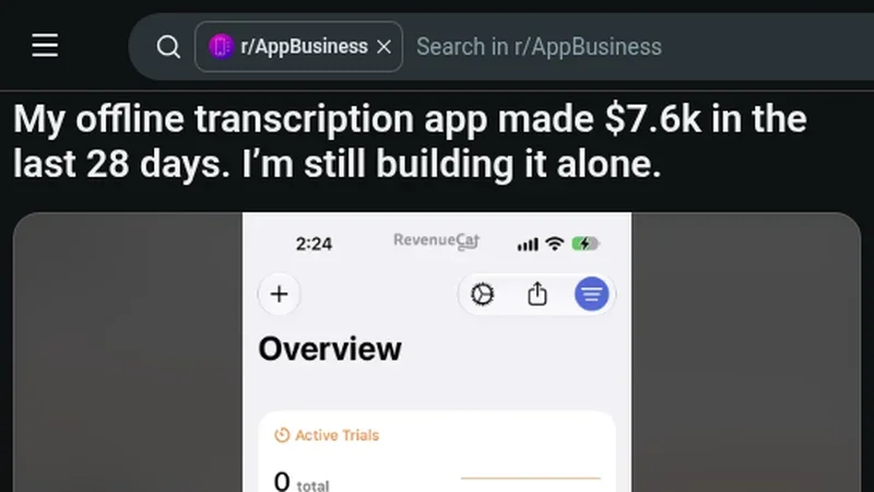 Run Whisper on the iPhone to sell private transcription: LoroNote, $7,591 in 28 days