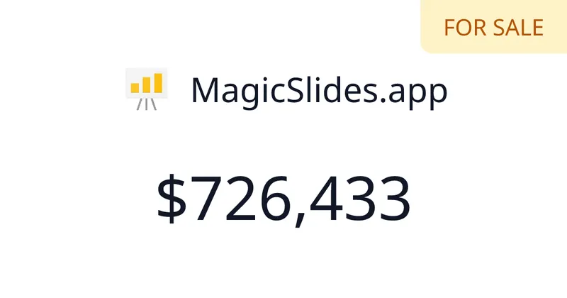Source image for Make slides with AI in Google Slides: MagicSlides, $10.3K MRR