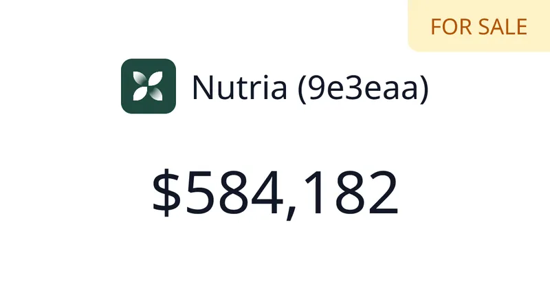 Source image for Build an AI calorie tracker app: Nutria, $46.3K MRR