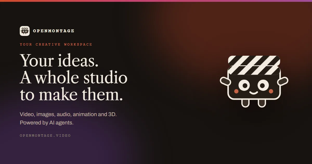OpenMontage Studio: your ideas, a whole studio to make them