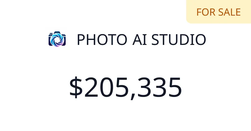 Source image for Sell AI photoshoots on credits: Photo AI Studio, $4,083 MRR