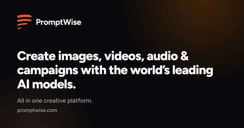 Source image for Run an AI creative studio for image, video and audio: PromptWise, $63K MRR