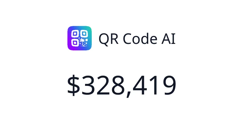 Source image for QR Code AI: custom art QR codes made with AI, $14.7K MRR