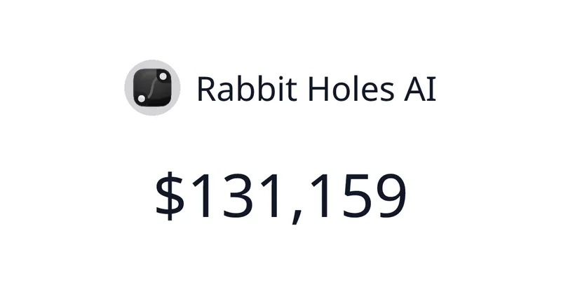 Source image for Rabbit Holes AI: chat with AI models on an infinite canvas, $2,774/mo