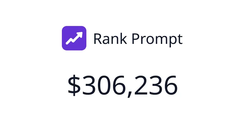 Source image for Show brands how they rank in AI search: Rank Prompt, $43.7K MRR