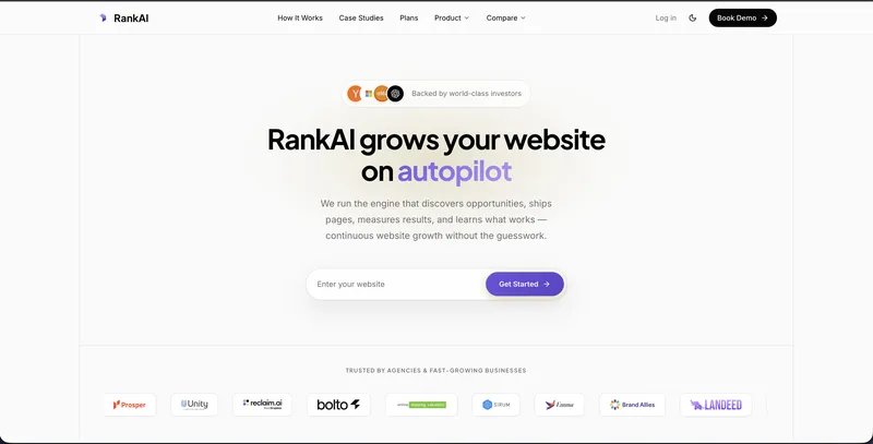 Source image for Grow site traffic on autopilot: RankAI, $56.5K MRR