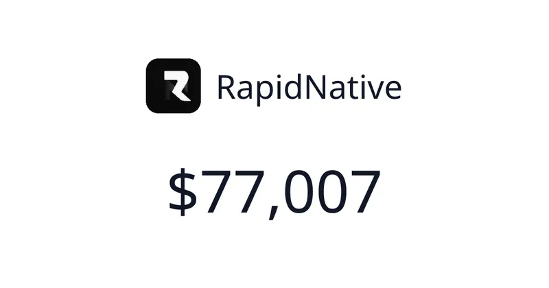 Source image for RapidNative turns ideas into React Native mobile apps with AI, $5,291 MRR