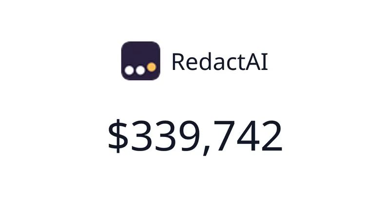 Source image for RedactAI: AI posts and hooks for growing on LinkedIn, $3,046 MRR