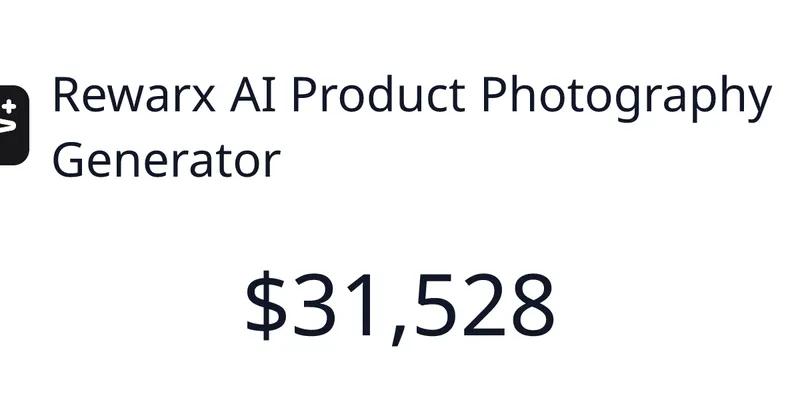 Source image for Rewarx AI makes product photos and mockups in batches, $4,755 MRR
