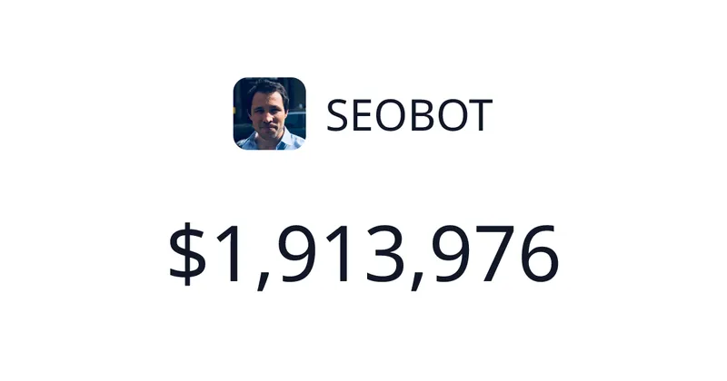 Source image for Run SEO with an AI agent: SEOBOT, $34.4K MRR
