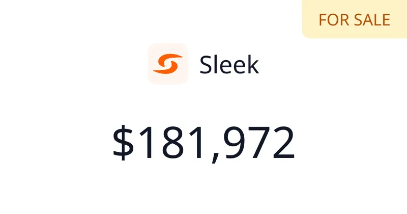 Source image for Turn an idea into mobile app designs: Sleek, $19.3K MRR