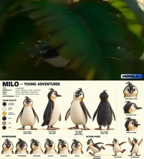 Source image for Make a 30-second 3D animated comedy from one character sheet