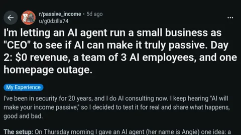 Source image for Let an AI agent run a small business as "CEO": day 2, $0 revenue and about $10 spent