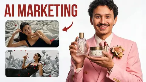 Source image for Make a full set of AI beauty ads (UGC, cinematic and TV spot) in an hour: 310K views