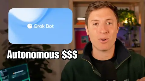 Source image for Have Grok Bot build an autonomous business on camera: Alex Finn, 129K views