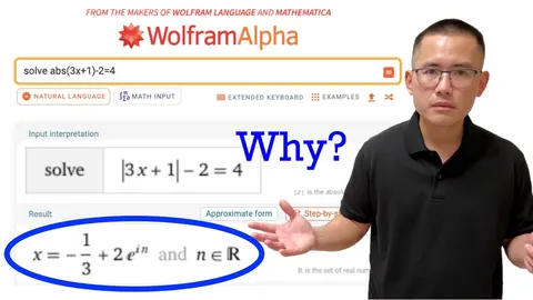 Source image for blackpenredpen vs WolframAlpha's surprising math answers: 49.1K views