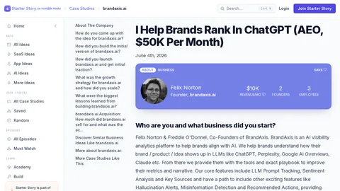 Source image for Help brands show up in ChatGPT answers: BrandAxis, $10K a month