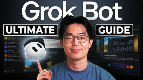 Source image for Learn Grok Bot from zero with Charlie Chang's beginner tutorial: 367K views