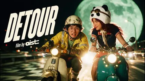 Source image for Make an AI neon racing thriller: DETOUR, 175K views