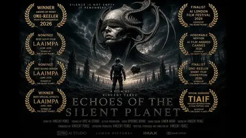 Source image for Make an AI sci-fi short that wins festival honors: Echoes of the Silent Planet, 236K views
