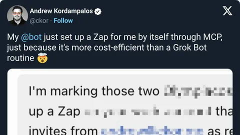 Source image for Grok Bot set up its own Zapier Zap to save on routine costs