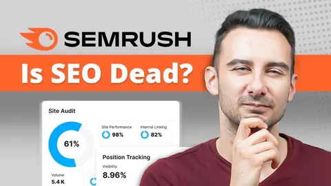 Source image for Kevin Stratvert's Semrush tutorial for AI SEO: 20.2K views