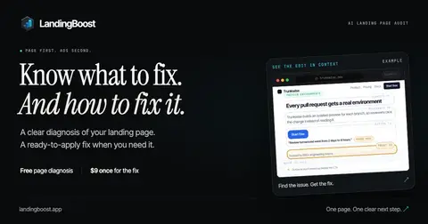 Source image for Ship a Lovable app and learn what comes after launch: LandingBoost, $1K and 582 users