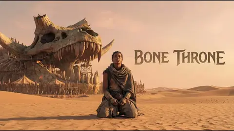 Source image for Turn an AI contest short into a feature project: BONE THRONE, 422K views