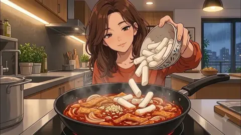 Source image for Make rainy-night AI cooking stories with ChatGPT prompts like Moonlit Cozy: 115K views