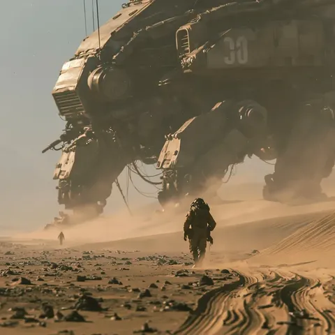 Source image for Make a slow, heavy AI mecha shot: 6.6K views