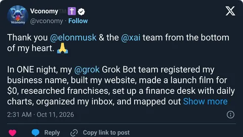Source image for In one night a Grok Bot team registered a business and built its website