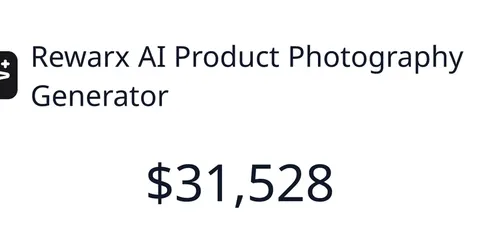 Source image for Rewarx AI makes product photos and mockups in batches, $4,755 MRR