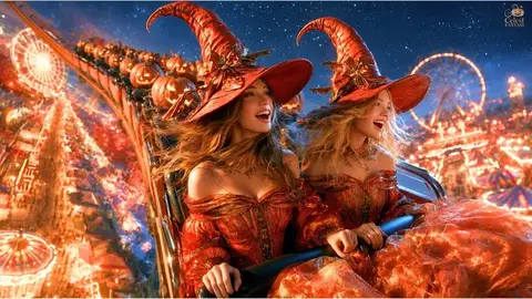 Source image for Make an hour-long AI Halloween music and art video like Celest Fantasy: 34K views