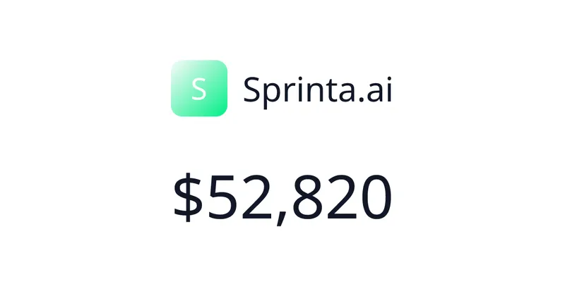 Source image for Sprinta.ai: tools to build AI agents for WhatsApp, $5,204 MRR