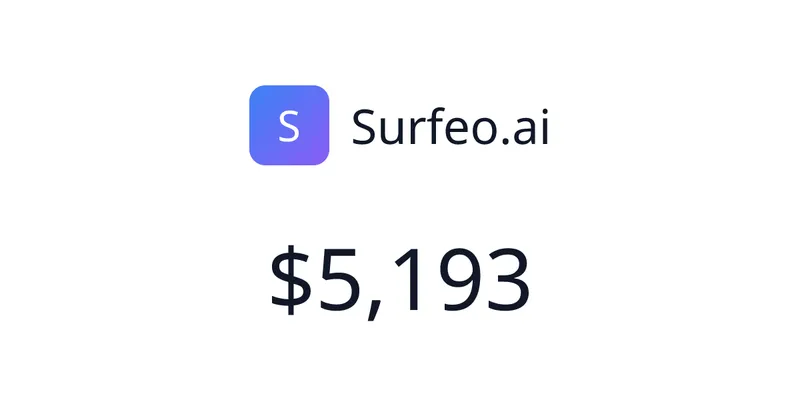 Source image for Surfeo sells generative engine optimization, getting brands cited by AI, $919/mo