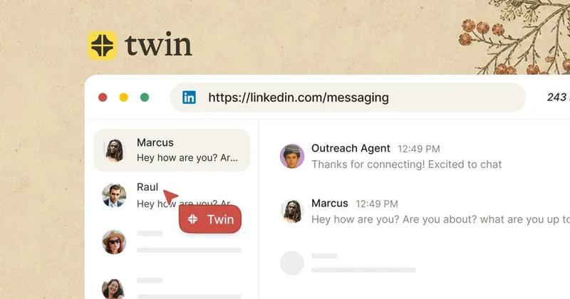 Source image for Launch an AI automation agent to a waitlist: Twin, $8K MRR in 48 hours