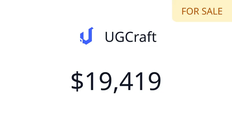 Source image for Ugcraft: create Roblox UGC items with AI, $2,117 MRR